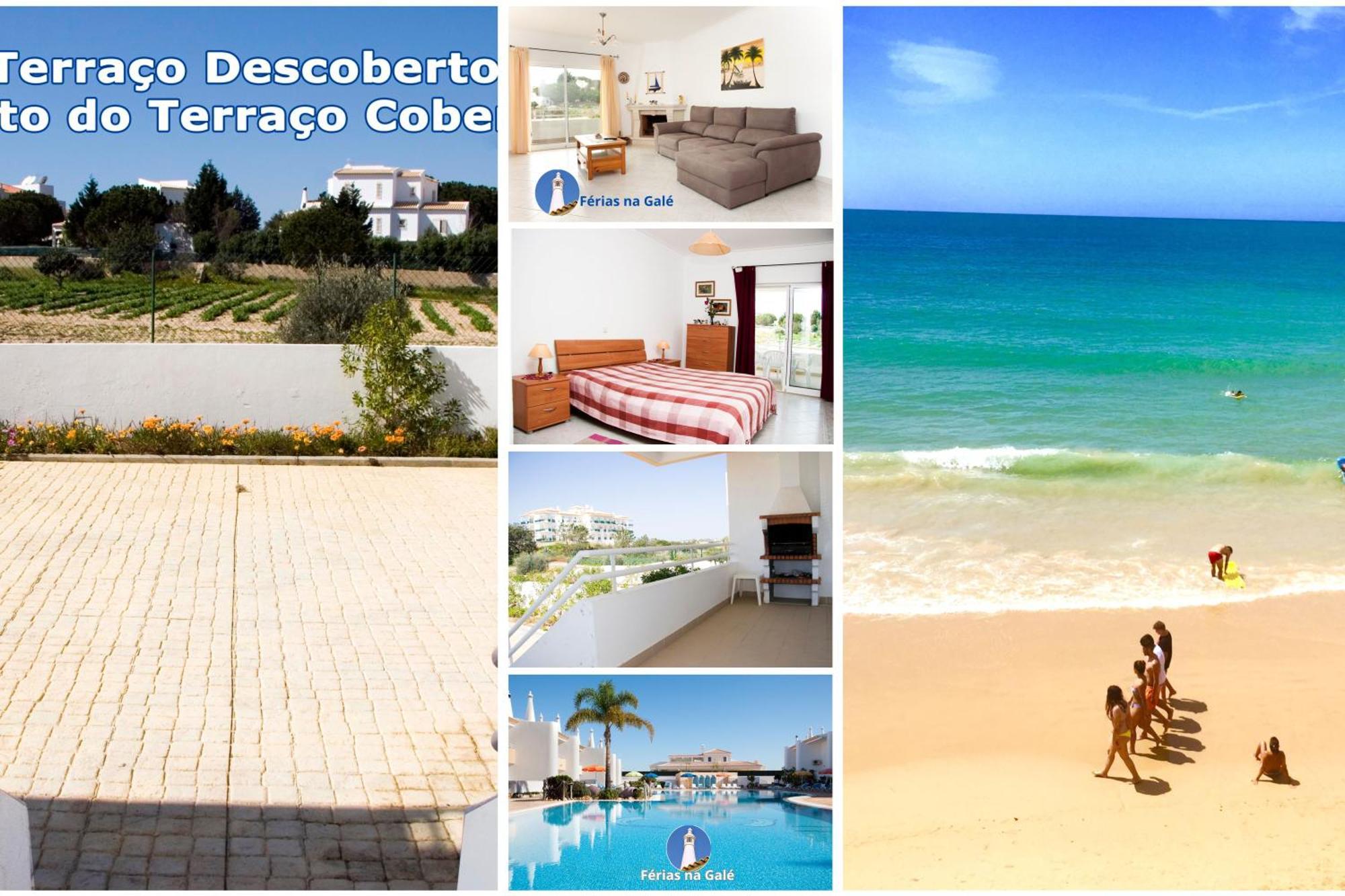 Os Apartamentos A Ramos Na Praia Da Gale Estao Inserido Em Condominio Com Piscina, Fica Apenas A 350 Metros Da Praia Da Gale - Apartamentos Com Ar Condicionado Tanto Nos Quartos Como Na Sala, Smart Tv Com Prime Video E Cozinha Completa Albufeira Eksteriør bilde